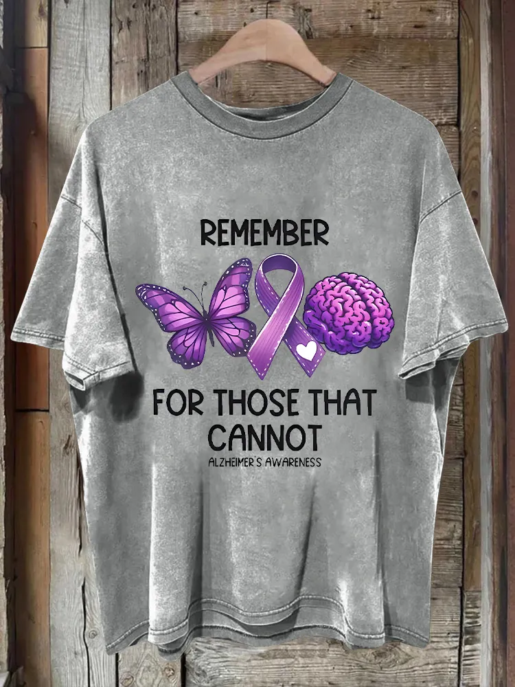 Men'S Remember For Those That Cannot Alzheimer'S Awareness T-Shirt