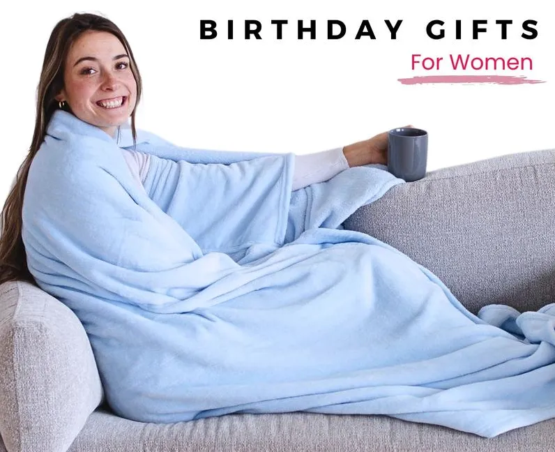 Wearable Blanket for Women, Adults & Teens – Cozy Sleeved Soft Blanket