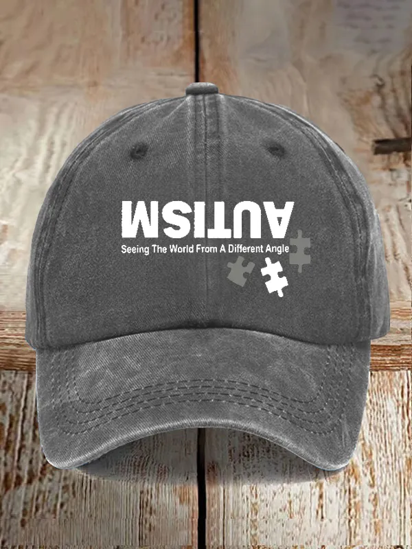 Retro Autism: Seeing The World From A Different Perspective Pride Baseball Cap