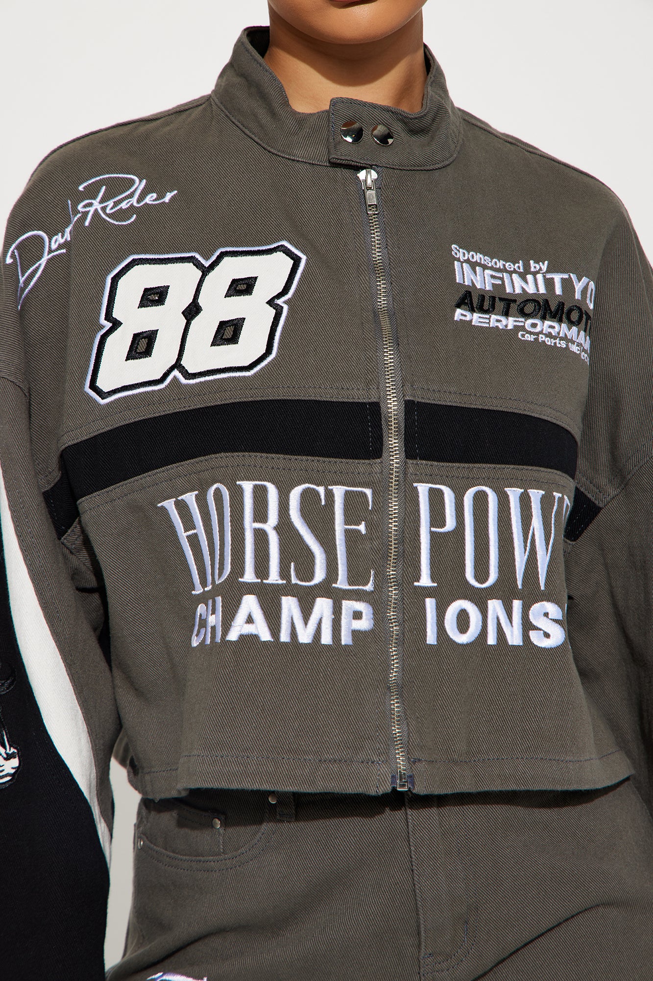 Full Speed Ahead Pant Set - Grey
