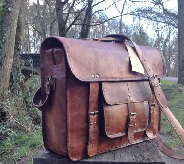 Leather Bag, Leather Satchel, Leather Messenger, Leather Briefcase, Laptop Bag Portfolio, Birthday Gift Idea, Messenger Bag