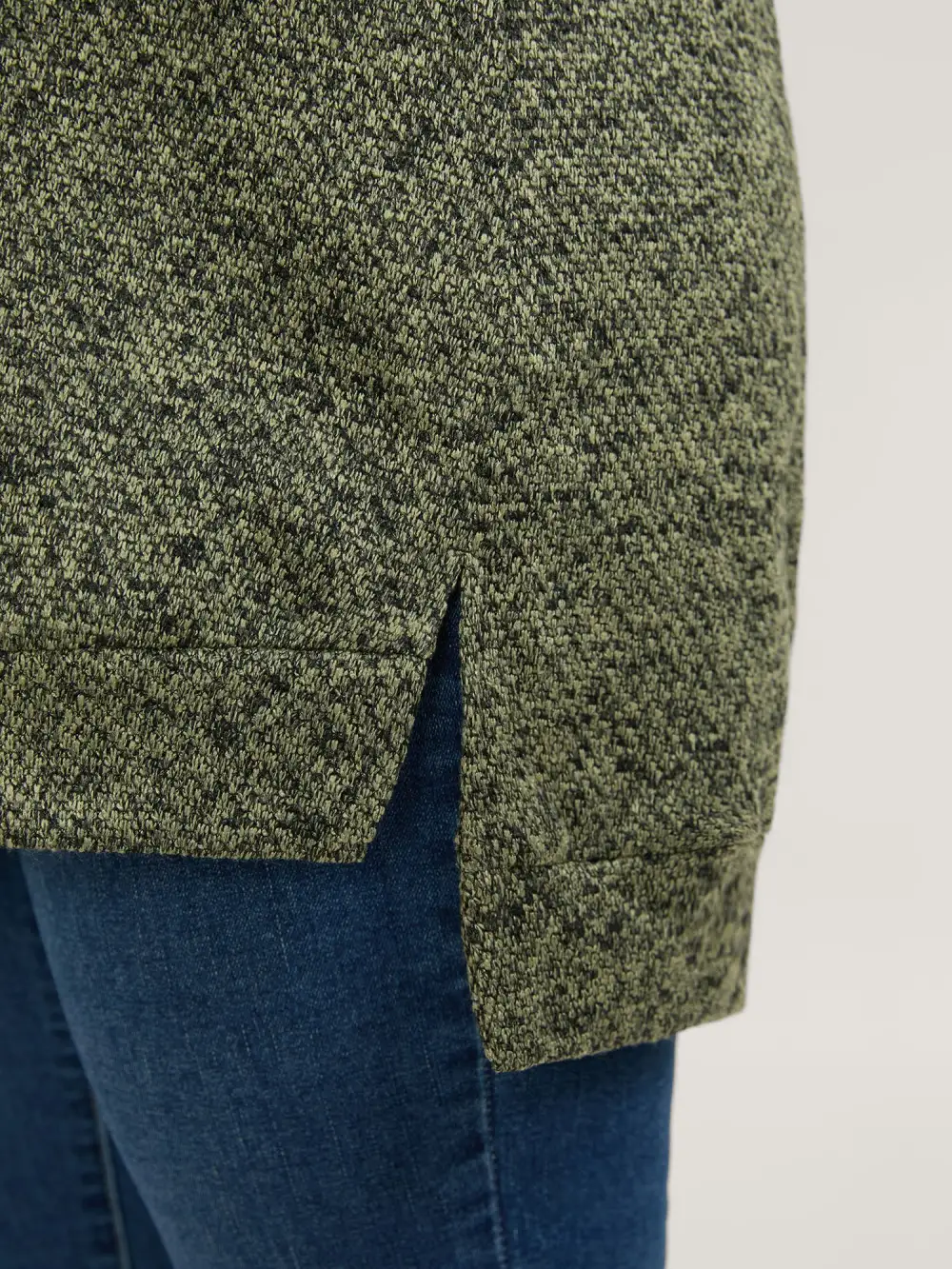 Relaxed Fit Split Hem Pullover