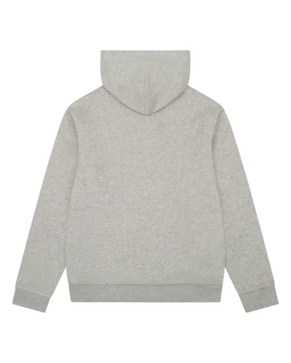 1619 Pan African American Flag Thermal Lined Zip Hoodie Grey