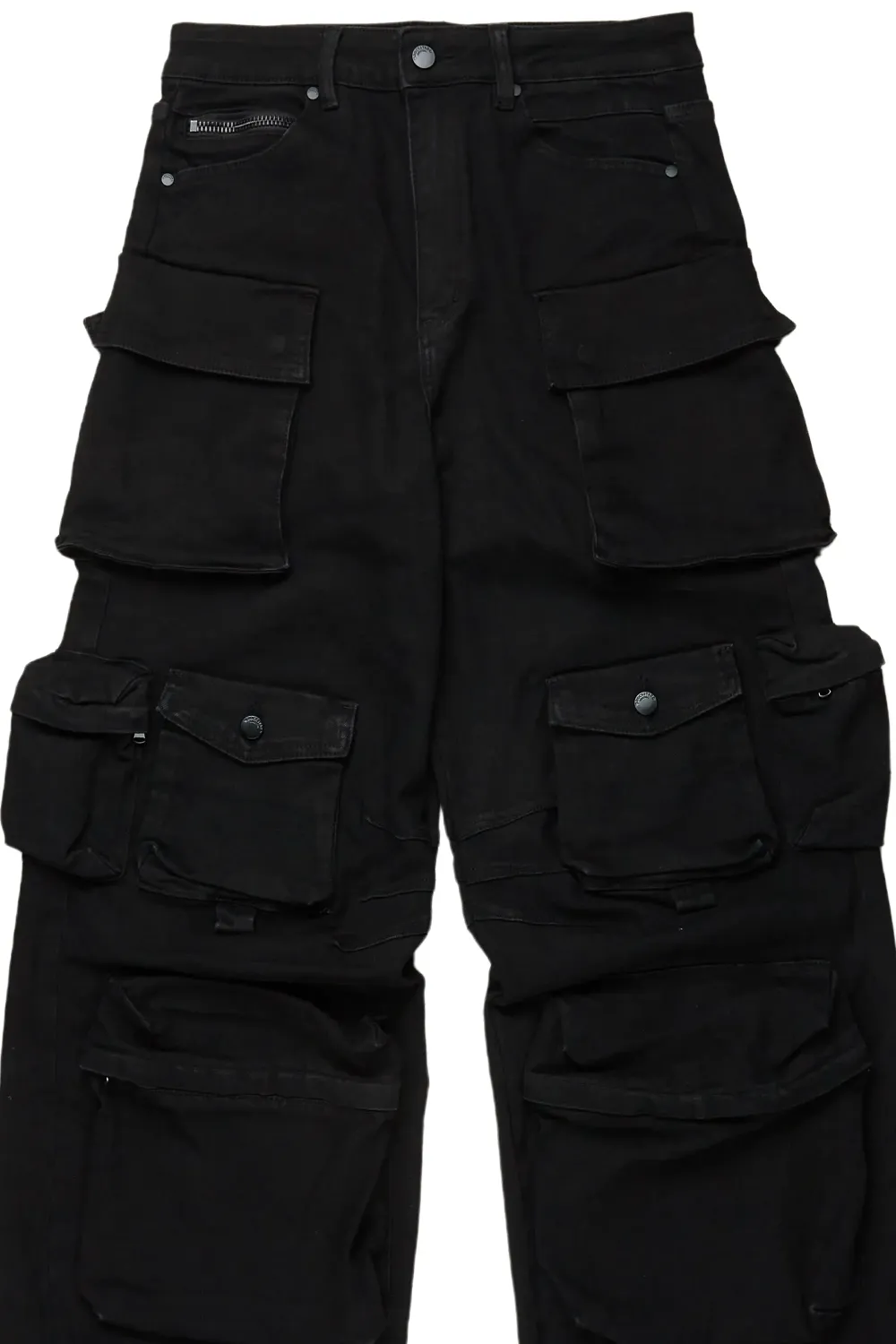 Mahesh Black Baggy Cargo Jean