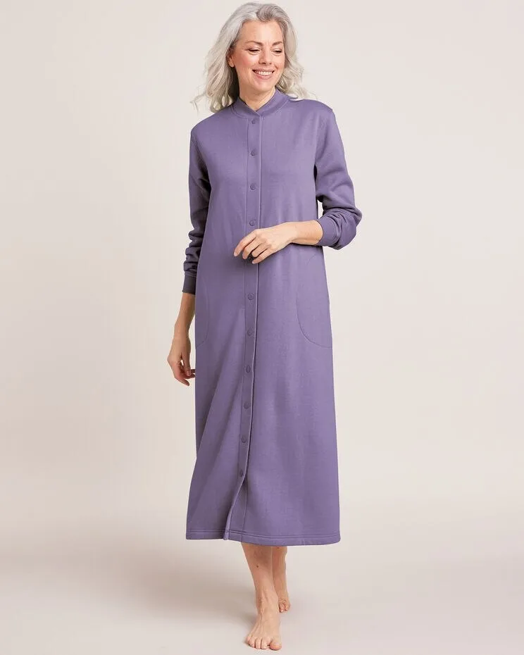 Better-Than-Basic Fleece Snap Front Robe