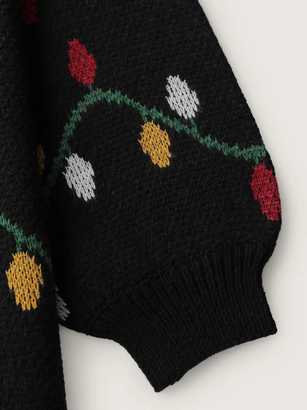 Holiday Lights Micro Lantern Sleeve Pullover