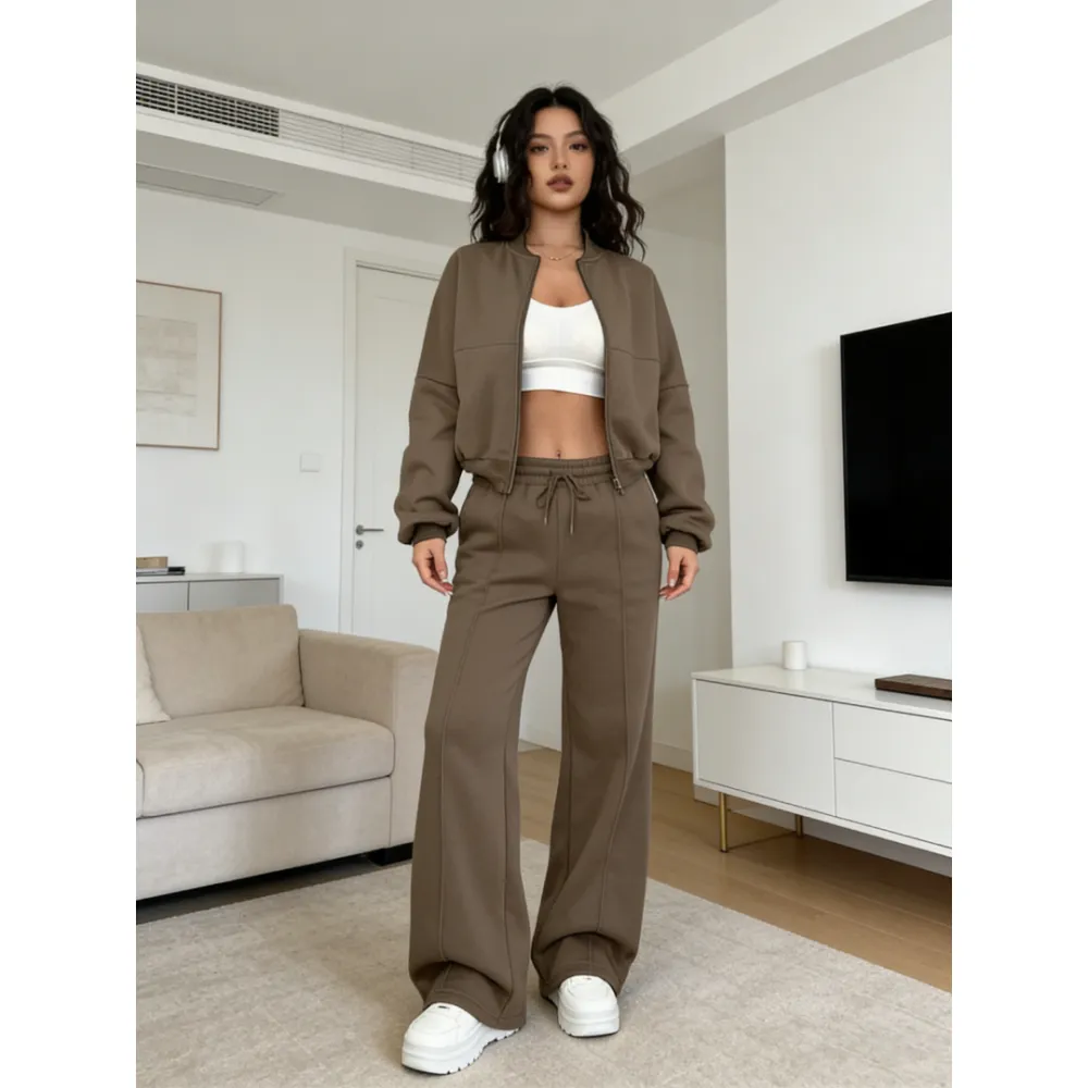 Limited Women's Zipper Jacket & Pants Set