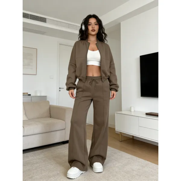 Limited Women's Zipper Jacket & Pants Set