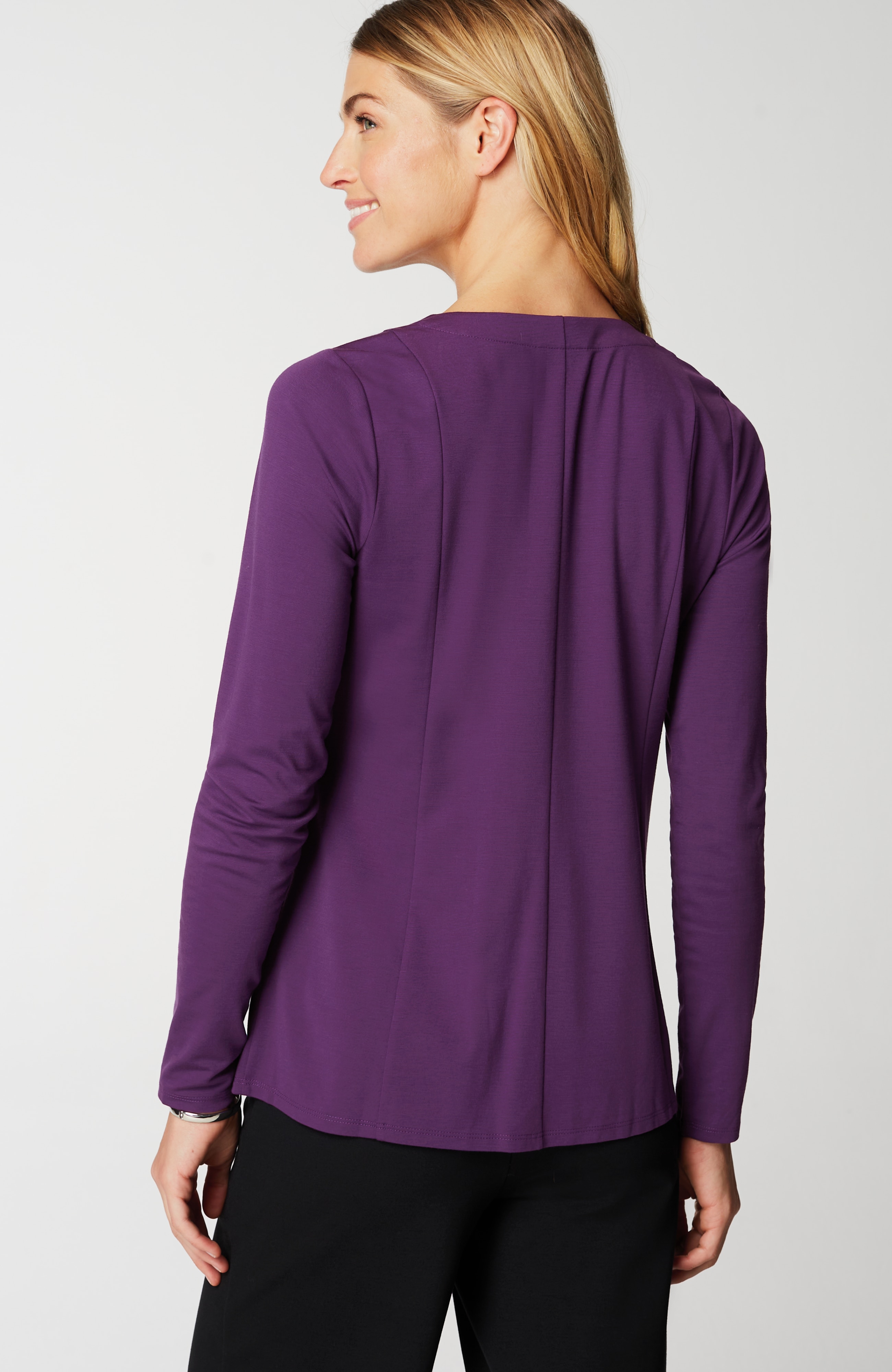 Ponte V-Neck Top