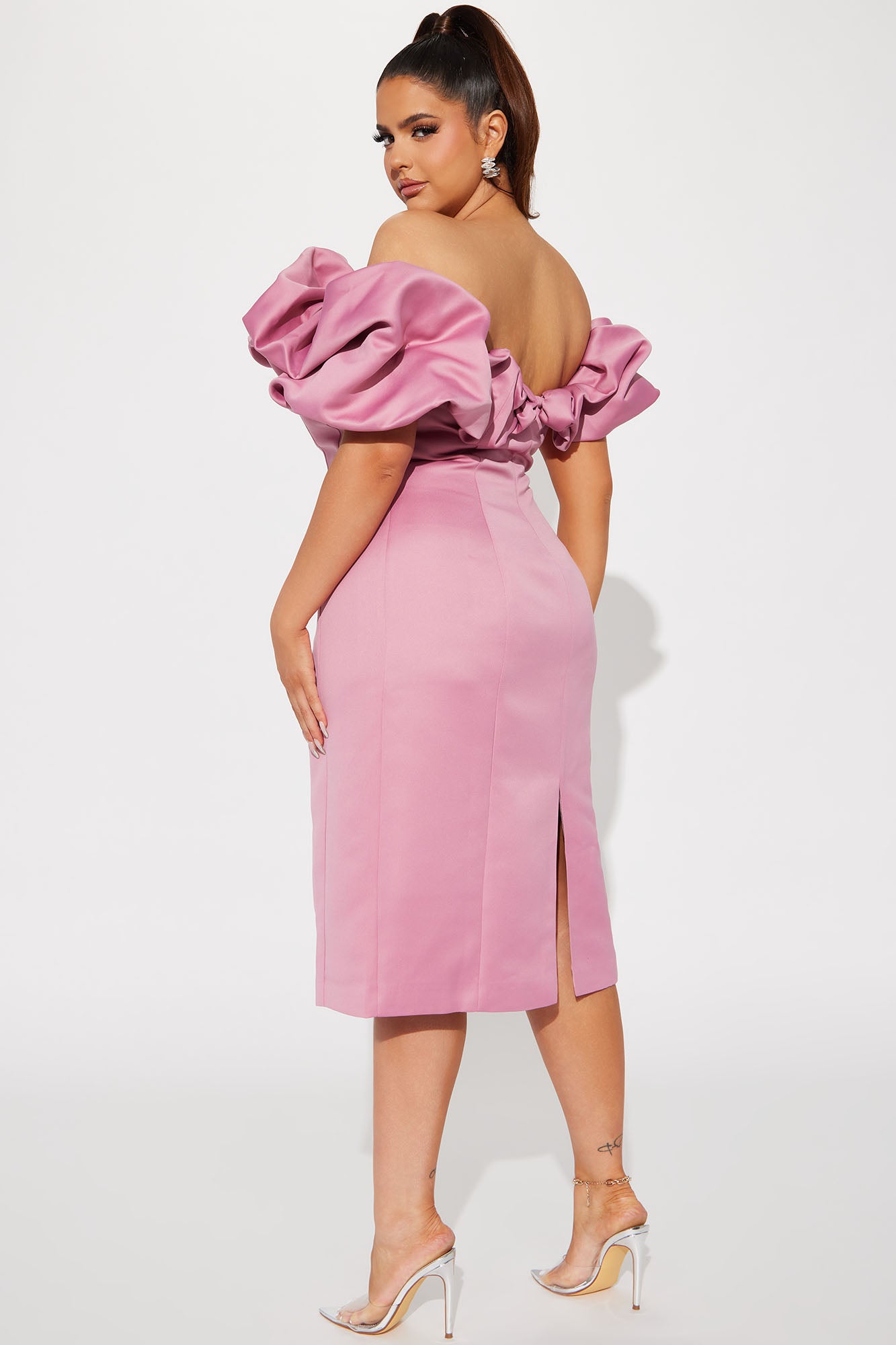 Parisian Nights Midi Dress - Mauve