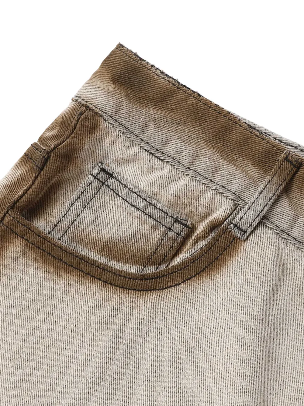 Vintage Distressed Washed Jeans - 2160