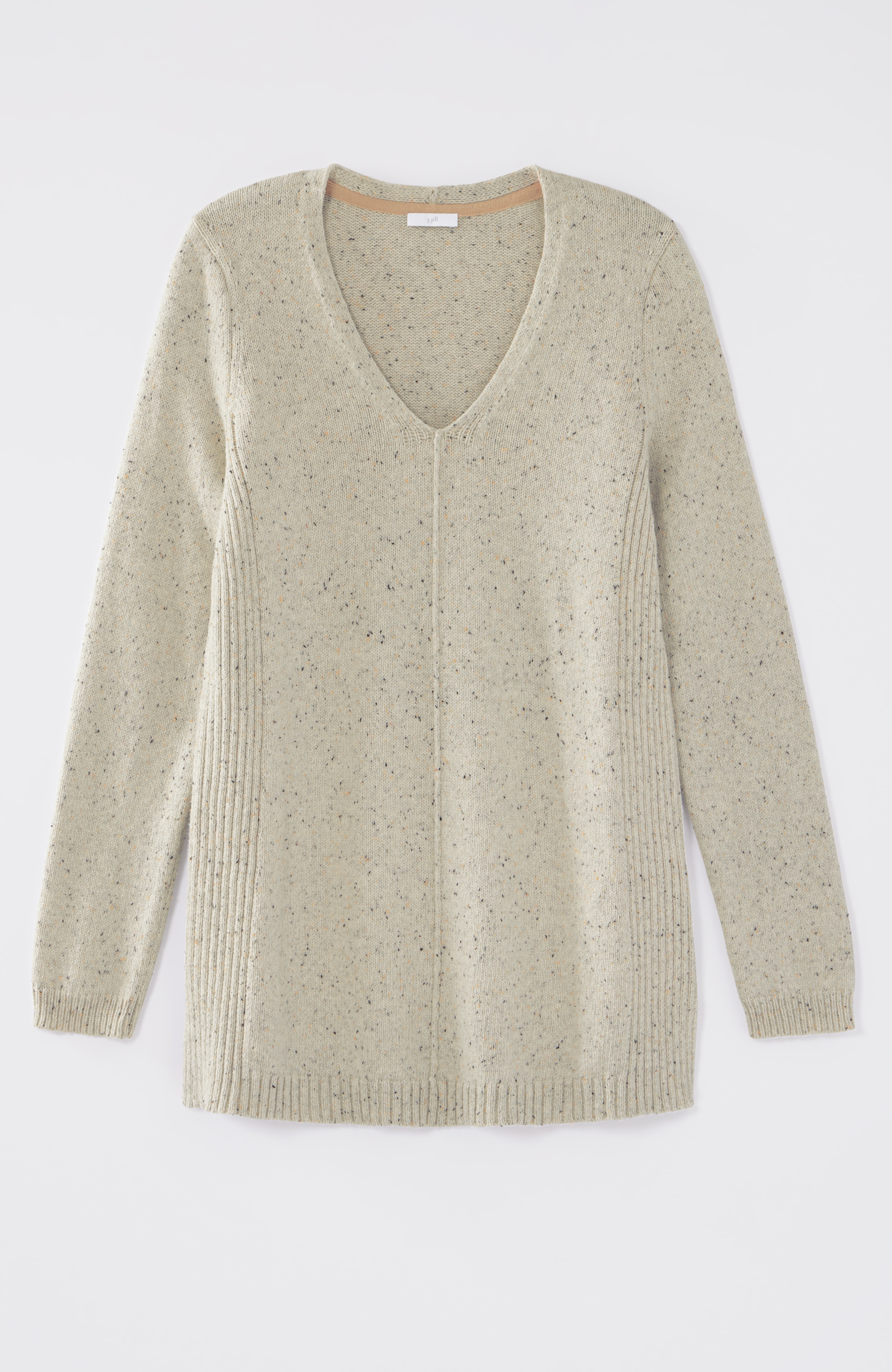 Tweeded-Cotton Sweater Tunic