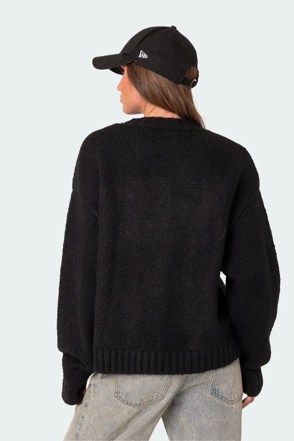 USA Oversized Chunky Knit Sweater