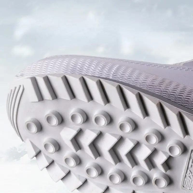 Winter fleece women's snow boots non-slip warm mid-barrel thickened casual cotton boots non-slip plus size women's cotton shoes