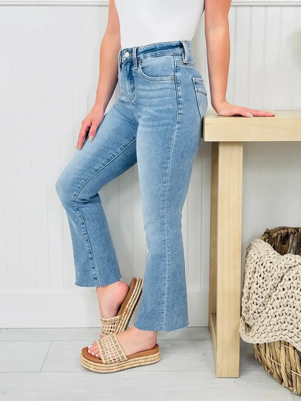 All I Need Tummy Control Butt Lifting Kick Flare Jeans