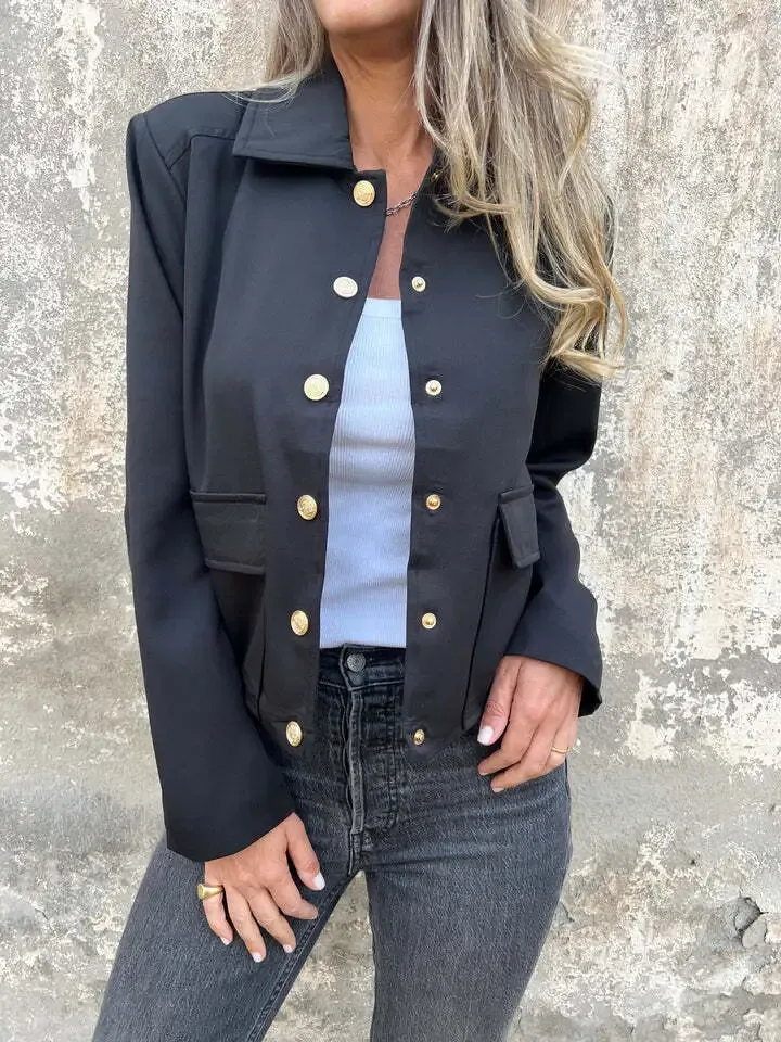 Charm Gold Button Jacket