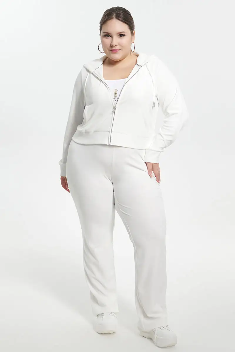 Bride Big Bling Velour Hoodie