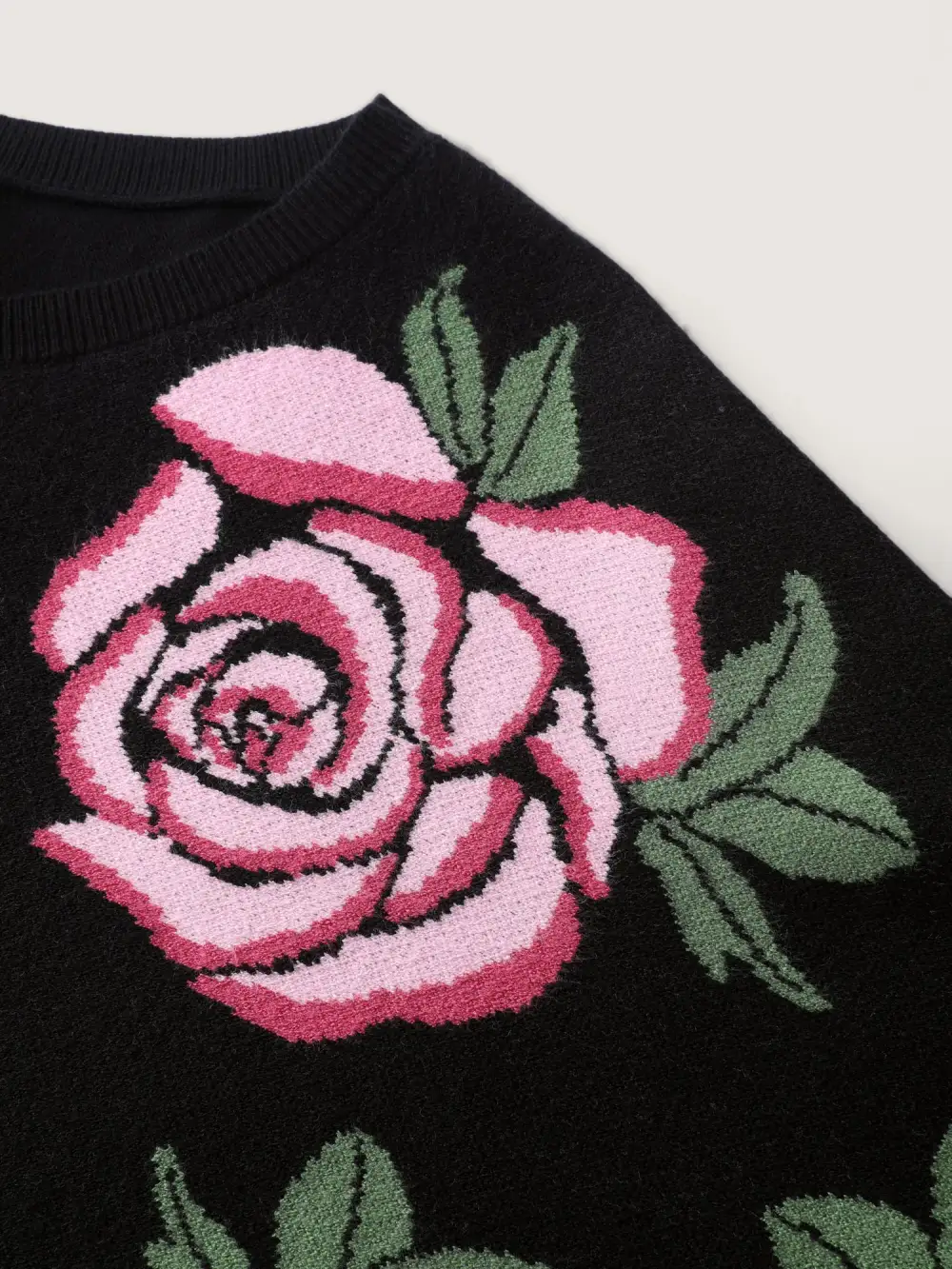 Supersoft Floral Batwing Sleeve Pullover