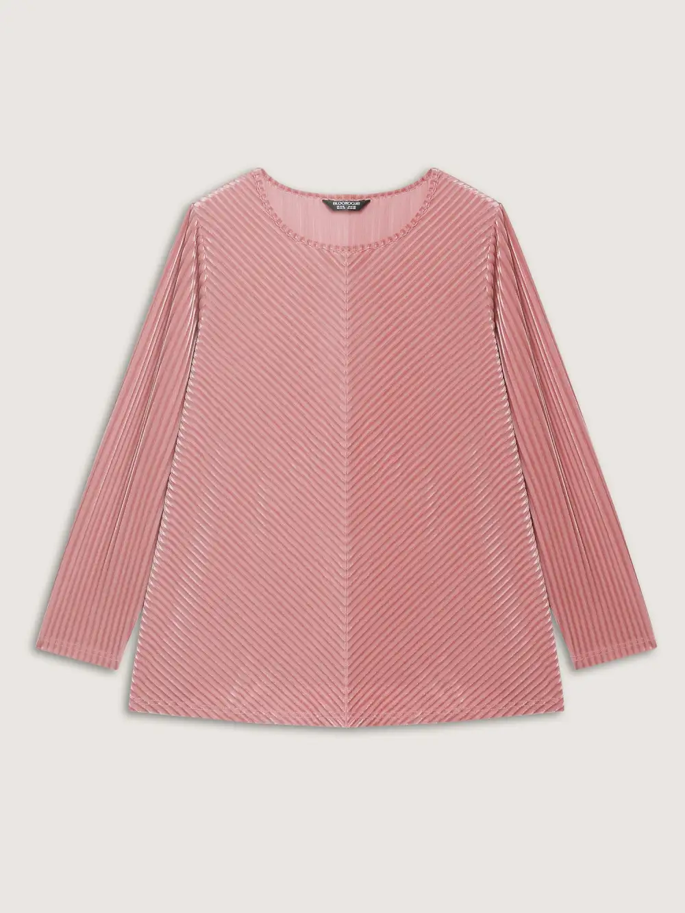 Velvet Laser Cut Stripe Sheer T-Shirt