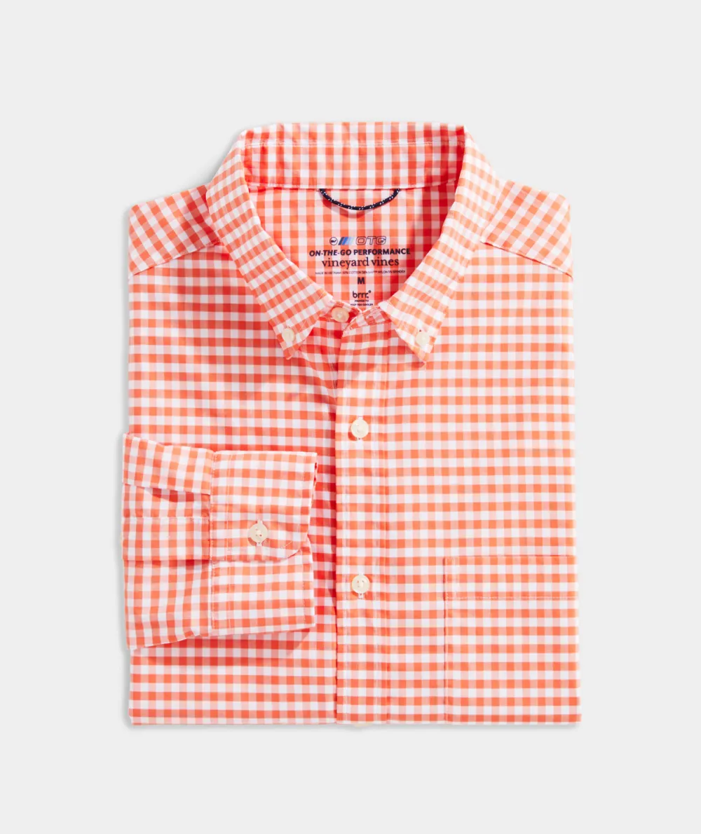 On-The-Go brrr° Gingham Shirt
