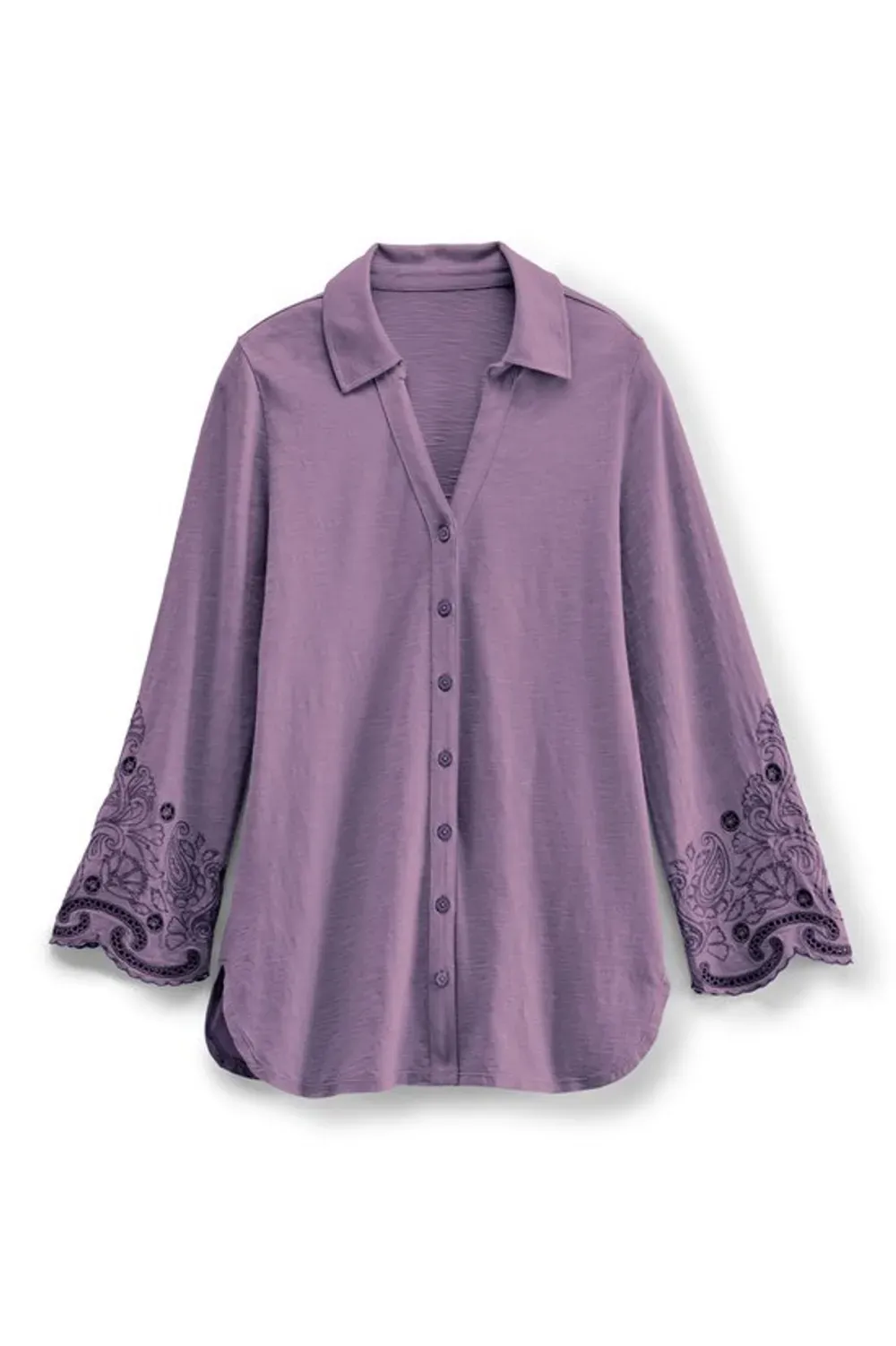 Sylvette Embroidered Tunic Big Shirt