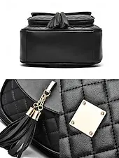 Women's Quilted Pink Leather Backpack Wristlet Card Holder Three-Piece Set , Including Wallet and Card Holder, Fashionable and Practical, Suitable for Daily Use, Work and Casual Outings