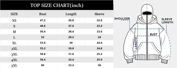 Balaclava Hoodie With Built-In Zip