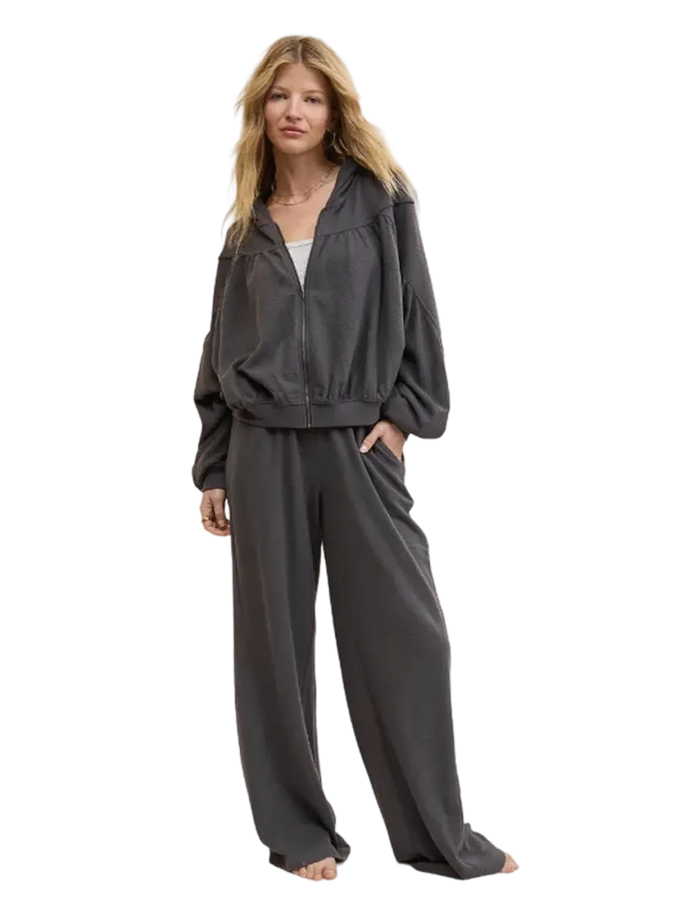 Women's 2-Piece Set: Soft Life Full Zip Sweatshirt & Soft Life Trouser