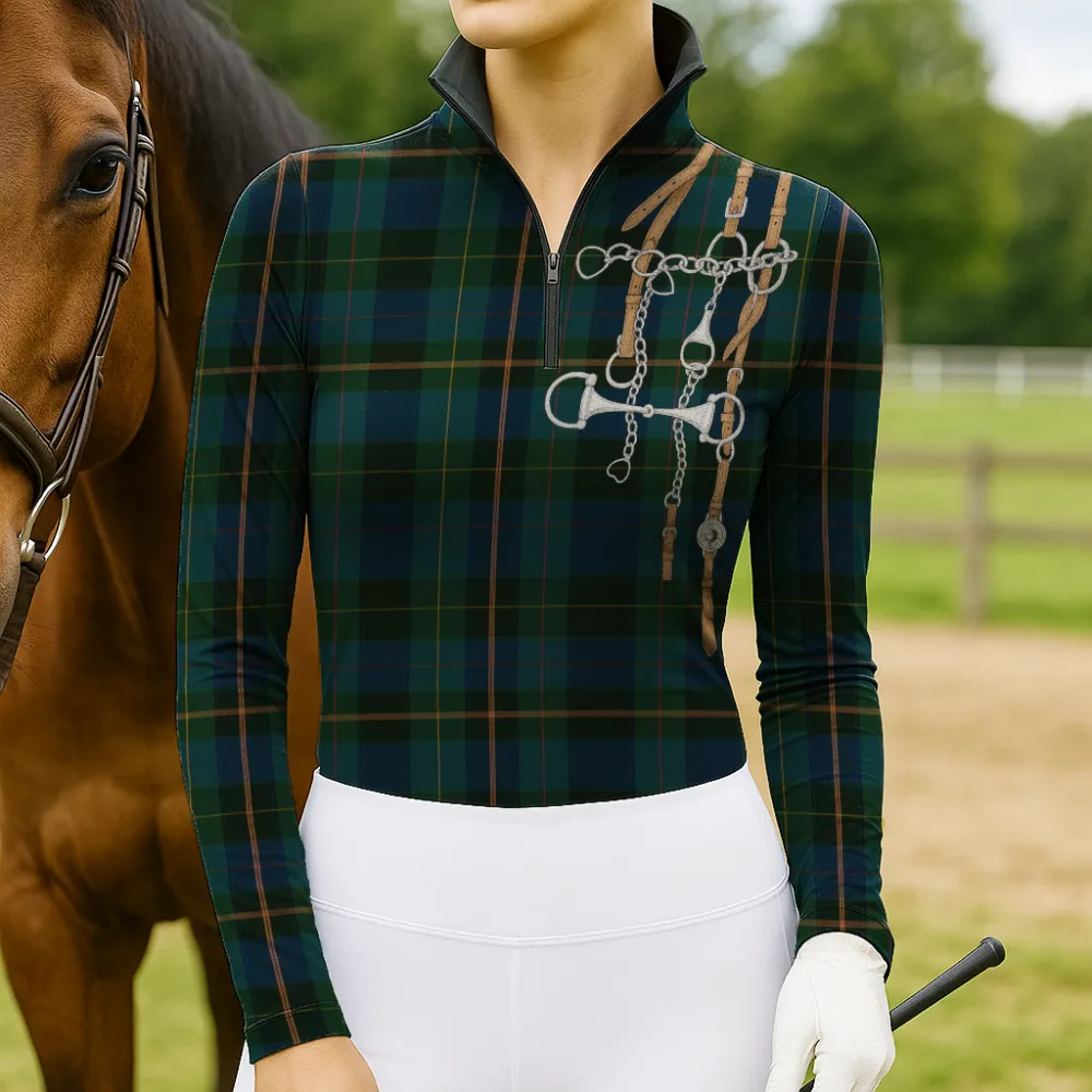 Women's Equestrian Equipments Print Long Sleeve Casual Shirt