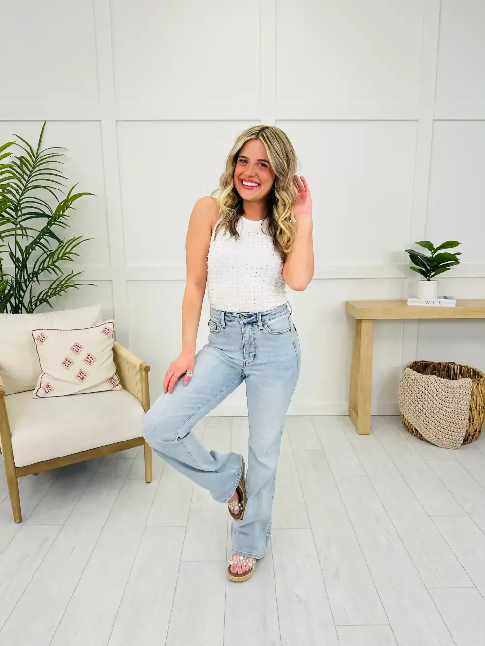 Judy Blue Three Pointer Tummy Control Bootcut Jeans in Three Inseams