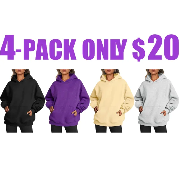Women’s Oversized Hoodie – Fleece Pullover Sweatshirt with Pocket