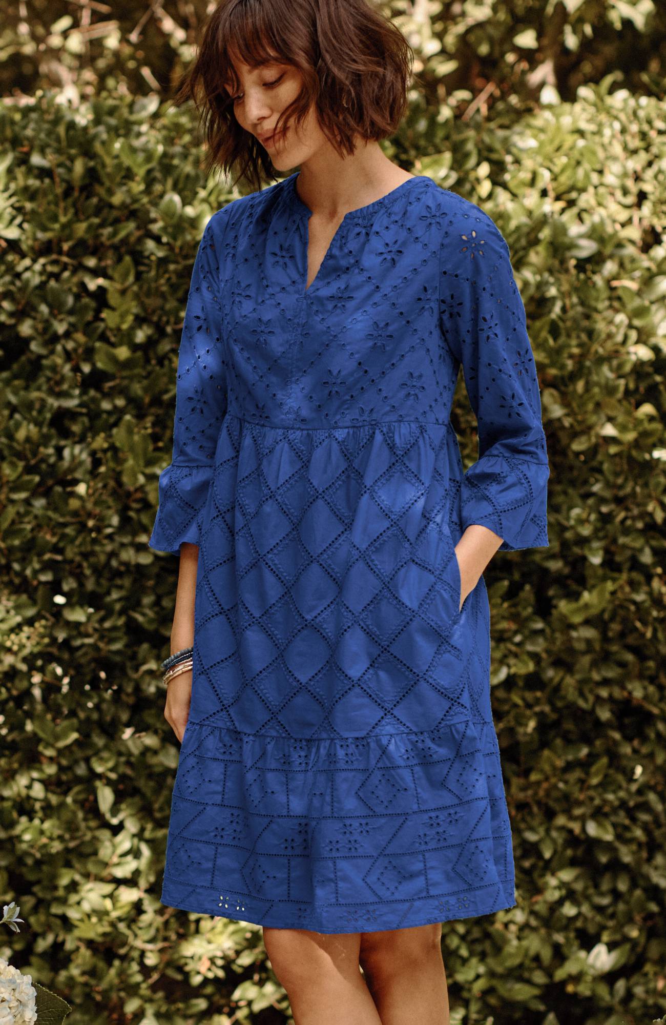 Tiered Eyelet Dress