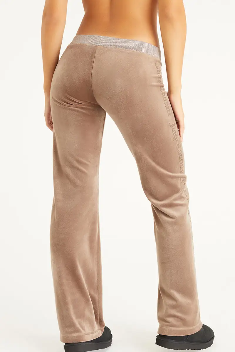 Wide Leg Pants with Side Bling