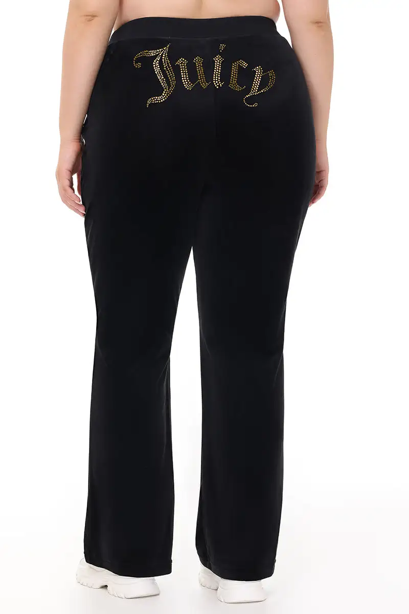 Technicolor Big Bling Velour Track Pants