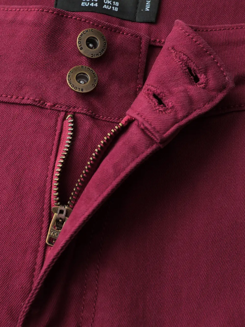 Rubber Waist Skinny-Fit Jeans