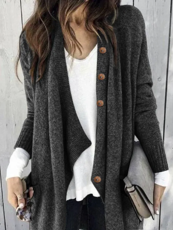 Elegant  Long Sleeve  Cardigan