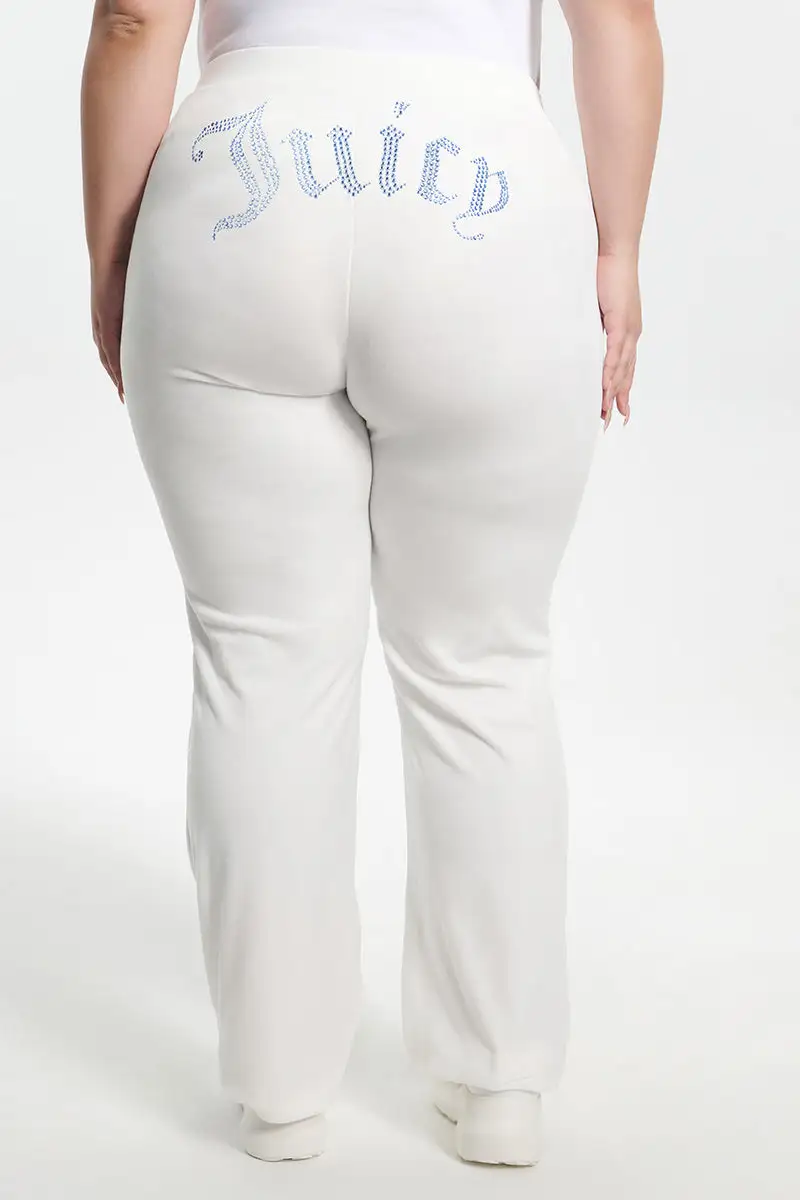 Technicolor Big Bling Velour Track Pants