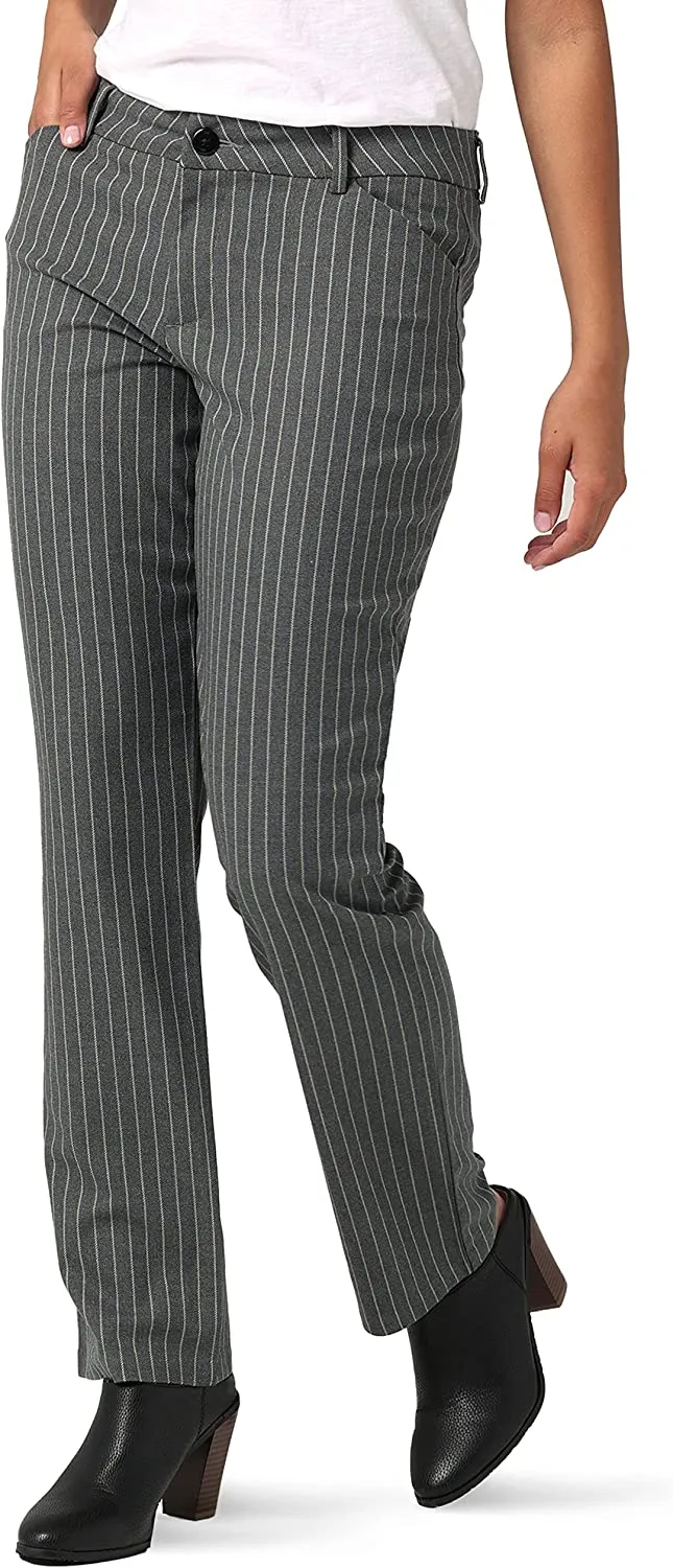 Women's Wrinkle Free Relaxed Fit Straight Leg Pant