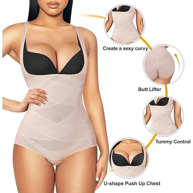 Bodysuit Women's Black color Mesh Elastic Waist Daily Sexy Skinny S