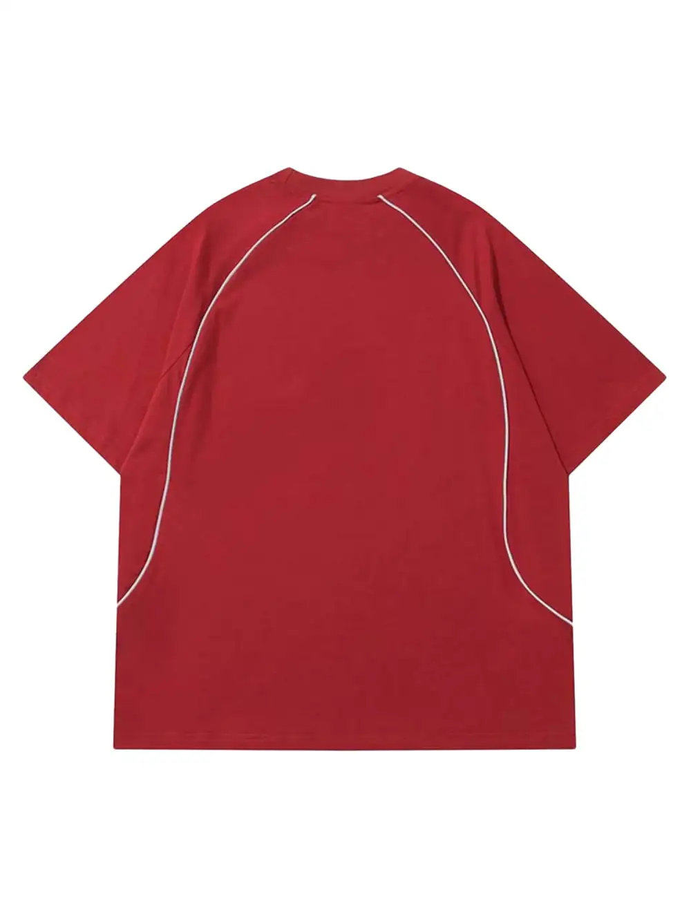 Retro Letter Print T-shirt - 1671