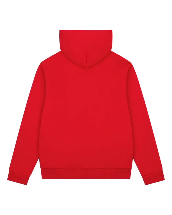 1619 Pan African American Flag Thermal Lined Zip Hoodie Red
