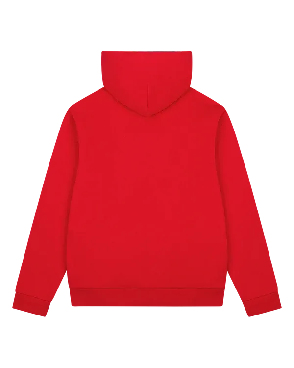 1619 Pan African American Flag Thermal Lined Zip Hoodie Red