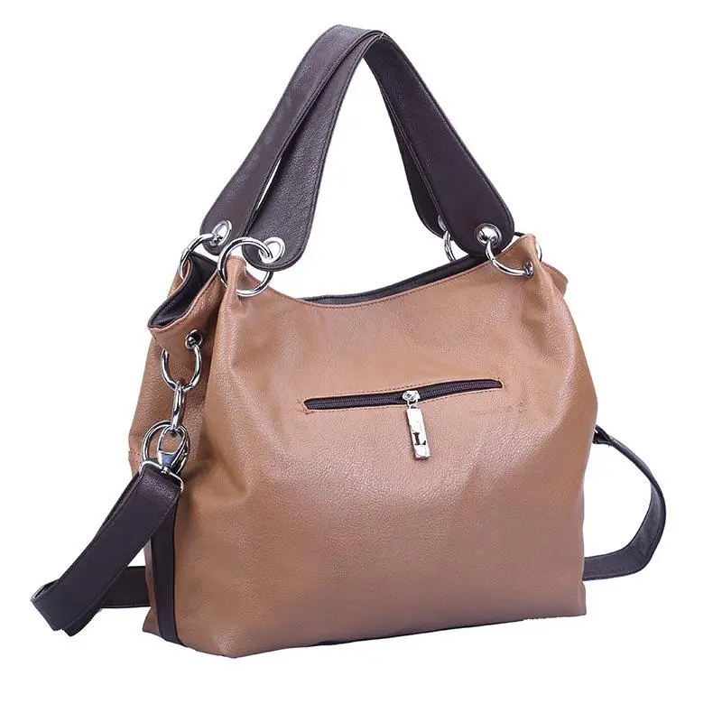 2021 new solid color stitching women's bag