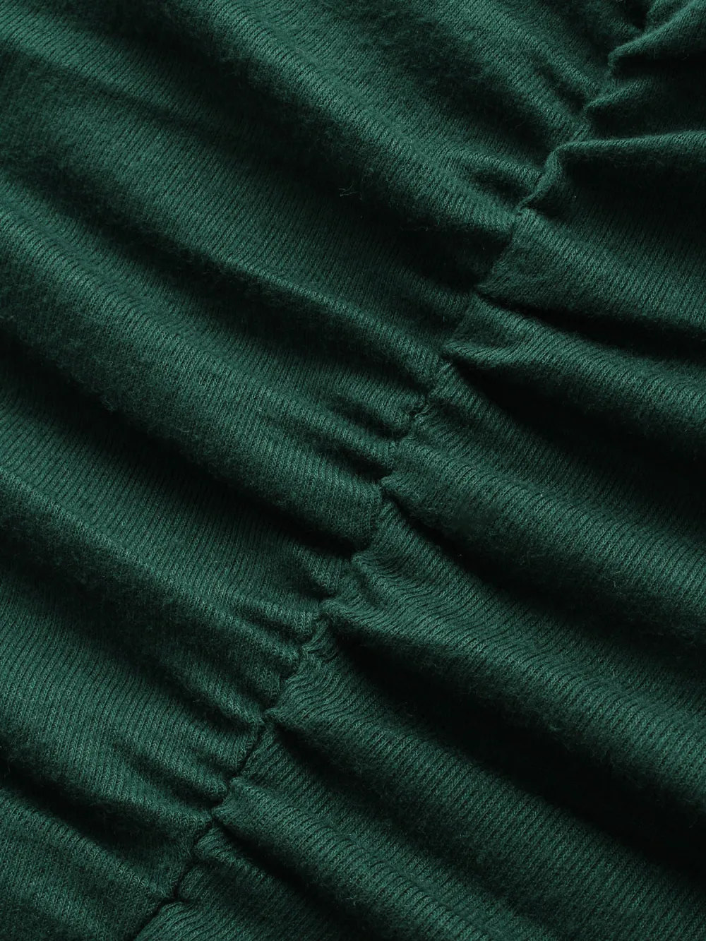 Plain Gathered Button Detail T-shirt