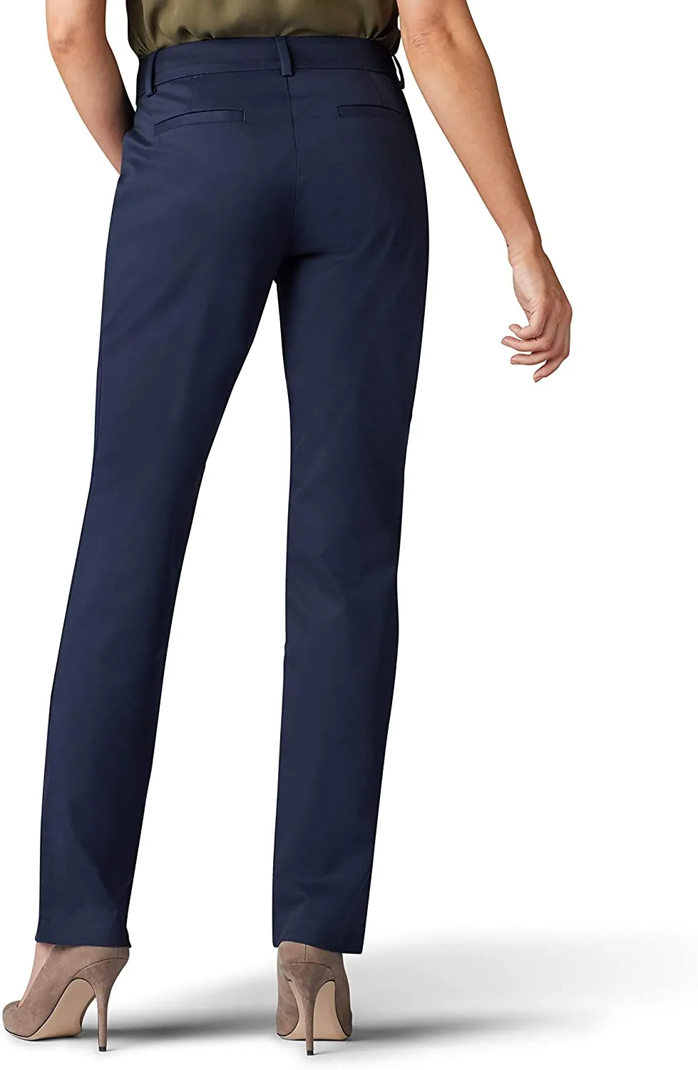 Women's Wrinkle Free Relaxed Fit Straight Leg Pant