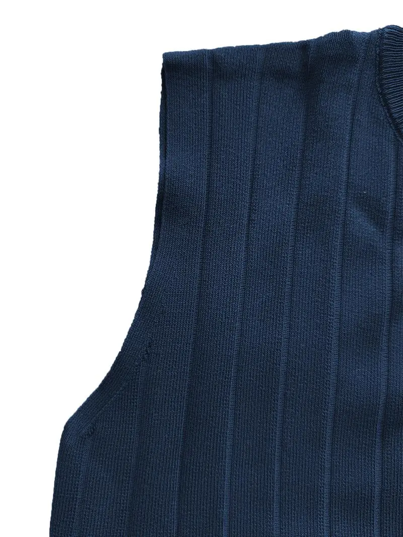 Women's 2-piece summer knit lounge set: short-sleeve pullover + high-waisted wide-leg pants.