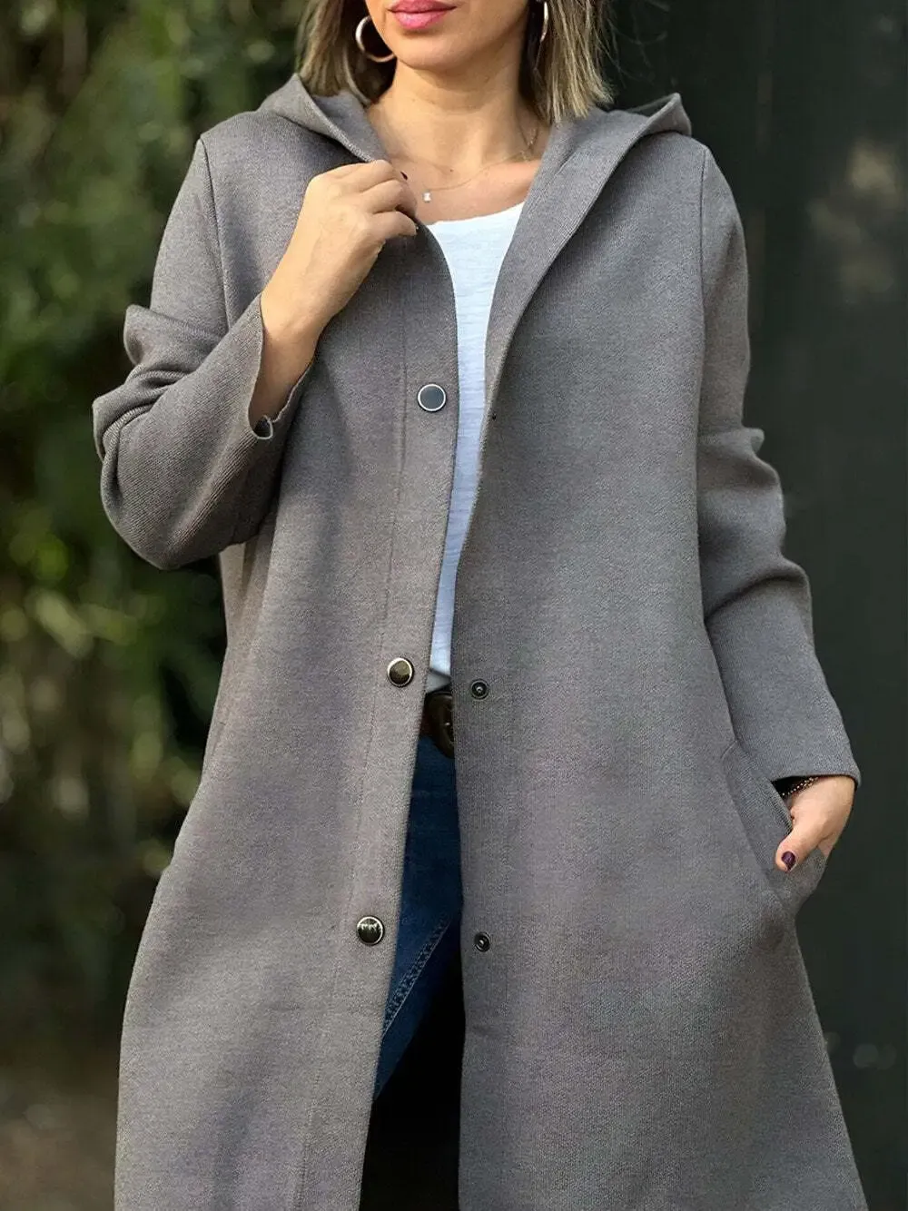 Shadow Ring Hooded Coat