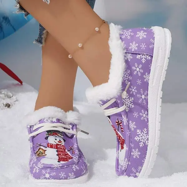 Women's Christmas Short Snow Boots 25044289C