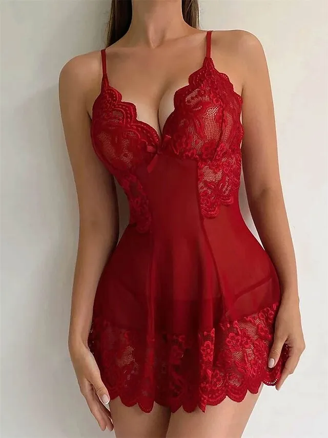 Women's Nightgown Dress Pure Color Simple Casual Soft Home Daily Bed Polyester Breathable Straps Sleeveless Backless Summer Spring Black Wine