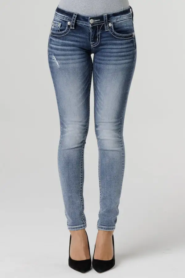 Fleur de Paisley Skinny Jeans